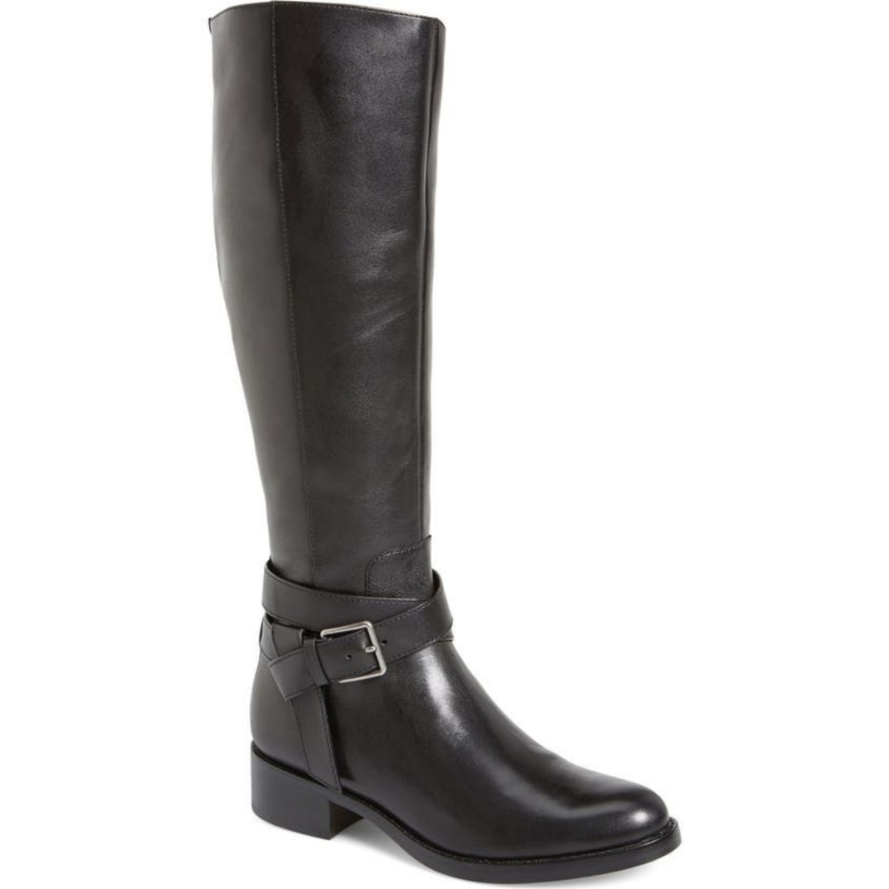 COLE HAAN EUC black Briarcliff riding boots